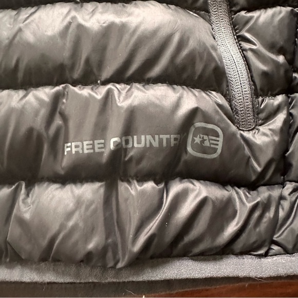 Free Country Down Filled Puffer Vest Medium Black - Picture 4 of 7